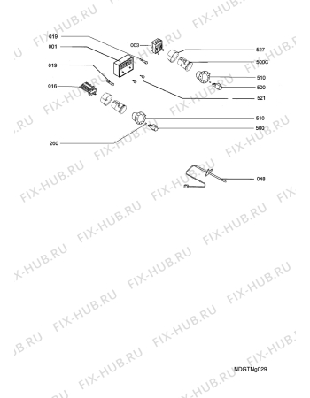 Взрыв-схема плиты (духовки) Electrolux EOB5647W  NORDIC R05 - Схема узла Functional parts